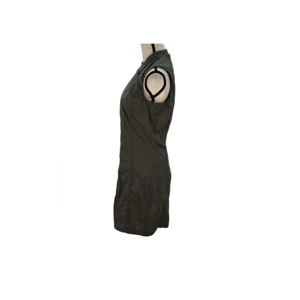 Bench Sleeveless Zip Front Lightweight Mini Dress Dark Grey Size Small - Picture 3 of 8
